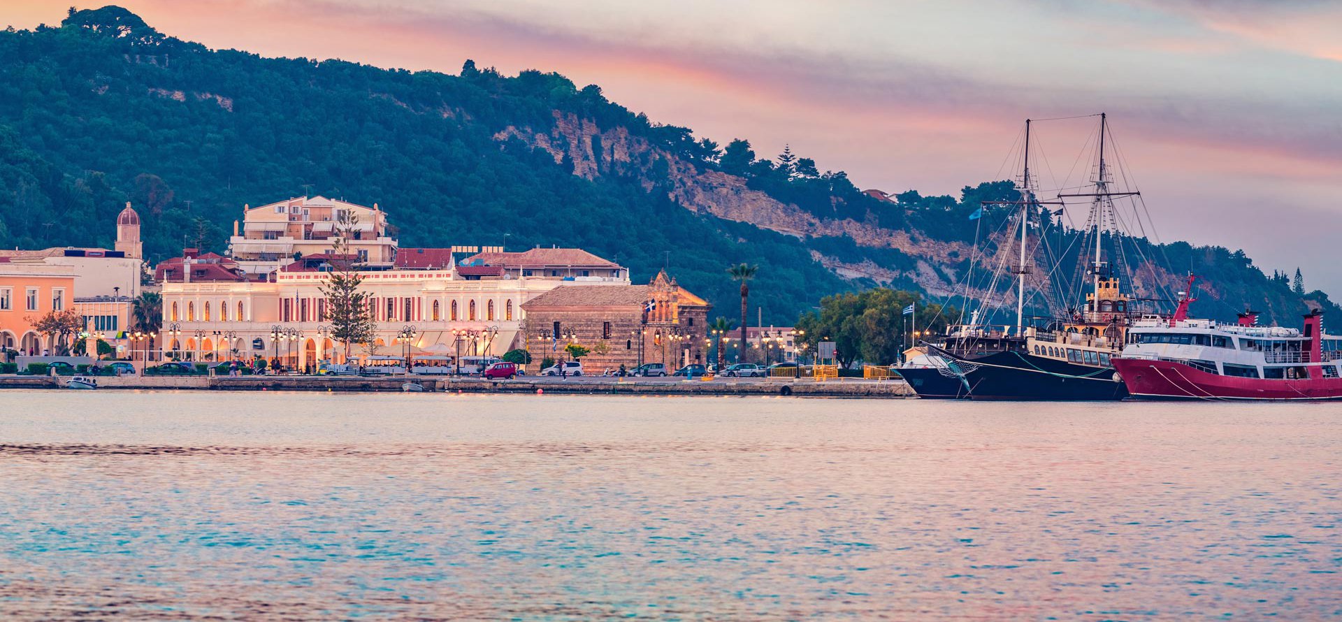 The harbor of Zakynthos Town